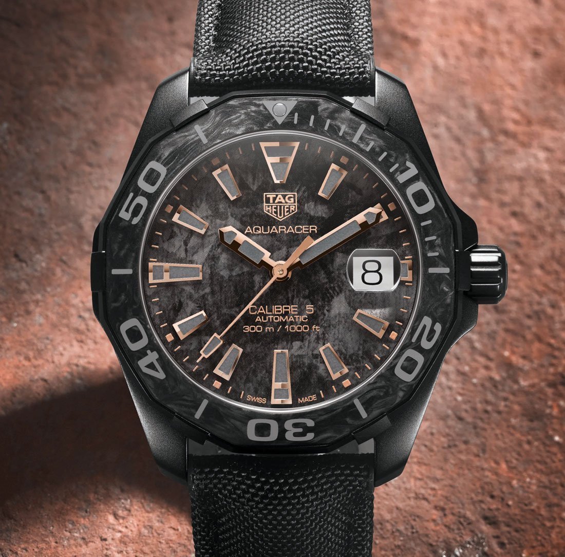 ОБЗОР: Tag Heuer Aquaracer Black Dial Carbon ОБЗОР: Tag Heuer Aquaracer Black Dial Carbon