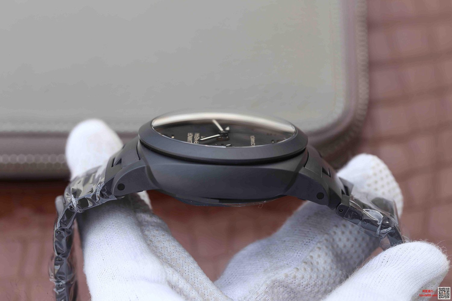 Panerai Luminor 1950 3 Days Tuttonero Gmt Ceramic Mens Watch Pam00438