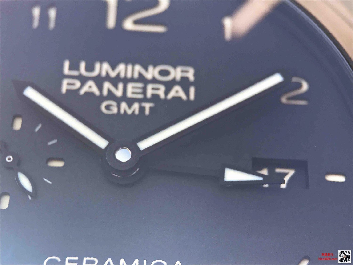 Panerai Luminor 1950 3 Days Tuttonero Gmt Ceramic Mens Watch Pam00438