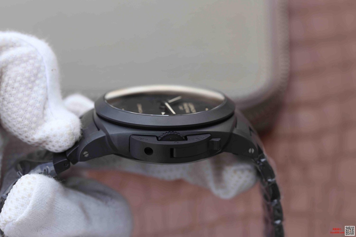 Panerai Luminor 1950 3 Days Tuttonero Gmt Ceramic Mens Watch Pam00438